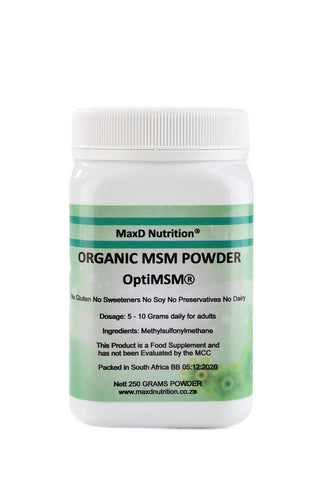 Max D Nutrition Organic MSM Powder OptiMSM® 250 g