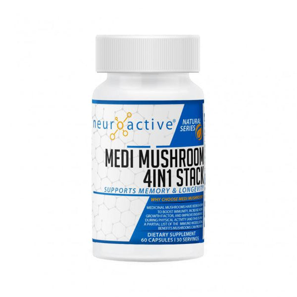 NeuroActive Medi Mushroom 4IN1 Stack 60 capsules