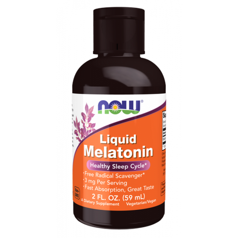 NOW Foods Liquid Melatonin 3 mg 59 ml