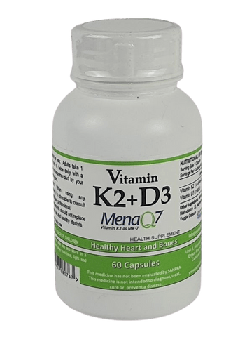 Vitamin D3 & K2 60 capsules - Simply Natural Shop