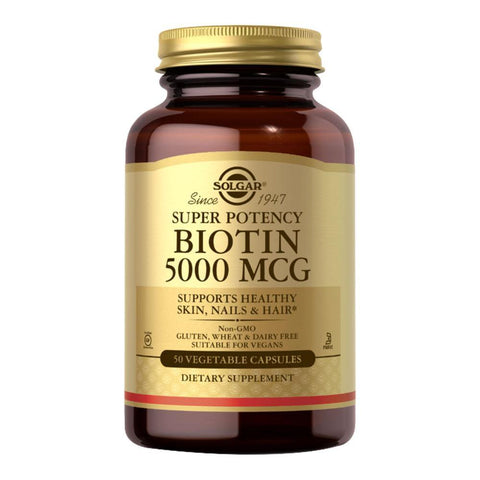 Biotin 5000 mcg Vegetable Capsules - Simply Natural Shop