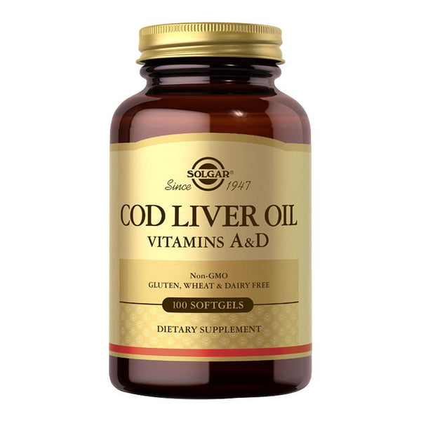 Cod Liver Oil Softgels (Vitamin A & D Supplement)