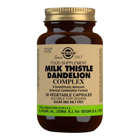 Milk Thistle Dandelion Complex Vegetable Capsules - Simply Natural Shop