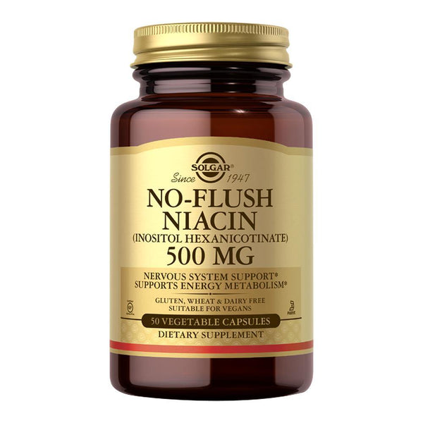 No-Flush Niacin 500 mg Vegetable Capsules