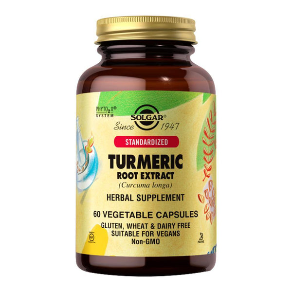 Standardized Turmeric Root Extract Vegetable Capsules