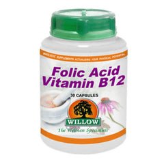 Willow - Folic Acid Vitamin B12 - Simply Natural Shop